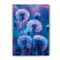 Тетрадь160л. (клетка) А4 СВЕТОЧ спираль "Воздушный цветок" Т221 (01575) тв.обл.,мат.лам.