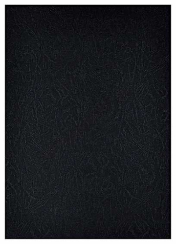 Обложка д/брош. картон кожа  А4 230г/м2 черные (100) 3921