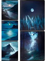 Тетрадь 48л. (клетка) Проф-Пресс "Лунные пейзажи" 48-5587 цв.мел.обл.,твин-лак,хол.фольга