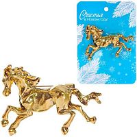 Брошь Символ года 2026 "Best Podarok - Золотая пыль" 654-0326 золото,4*3см