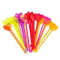 Пика д/канапе Микрос "Сердце" Ч06593 пластик,8см (30шт)