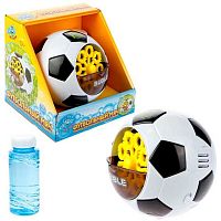 Игрушка д/пускания мыльных пузырей 1TOY "Мы-шарики! Футбольный мяч" 118мл Т23124 на батарейк.
