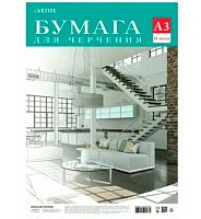 Папка для черчения А3 10л. deVENTE 2111200 160г/м2,пластик/пакет