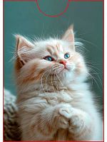 Обложка на пропуск/проездной Миленд "Котик" ОП-7753 ПВХ