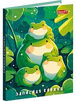 Записная книжка А7  48л. Проф-Пресс Profit "Семейство лягушек" 48-1714 тв.обл.,глянц.лам.