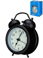 Часы-будильник Миленд "Ретро настроение" БЧ-9836 чёрные,дискретный ход,13*9см