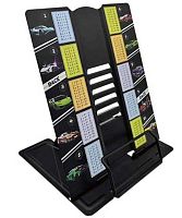 Подставка для книг INTELLIGENT "Спорткар" DP-66504 чёрная,металл.,26*21см,с табл.умнож.