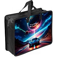 Папка пластик,с ручками А4 deVENTE "Turbo Galaxy" 8054630 с расш.10см,пластик,500мкм,3D