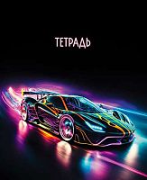Тетрадь 48л. (клетка) АППЛИКА "Спорт. Авто" С0231-02 выб.уф-лак