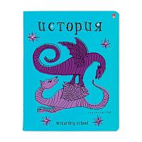 Тетрадь предм. 48л. АЛЬТ "Школа волшебства-История" 7-48-1145/04 мел.карт.,фольга (клетка)