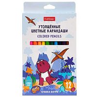 Карандаши Jumbo 12цв. ХАТ "Диносад" 091774 шестигран.,точилка,к/к