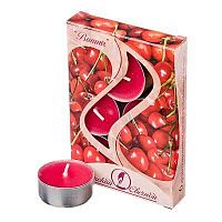 Свеча в гильзе аром. Вишня  (6шт) 001822