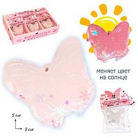 Антистресс-мялка "Бабочка (меняет цвет)" 5*5см Р2568-12 Ки762