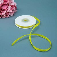 Лента 0,6см*22,85м атласная жёлтая Микрос ч37681