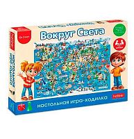 Игра-ходилка настольная ХАТ "Вокруг света" 22314 с куб.и фишк.,подар.короб.