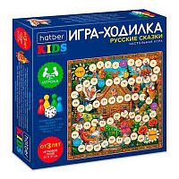Игра-ходилка настольная ХАТ "Русские сказки" 36848 А3 (310*310мм),кубик+фишки