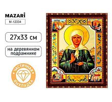 Мозаика алмазная MAZARI "Матрона московская" M-12334 холст,27*33см,част.выкл.,подрам.