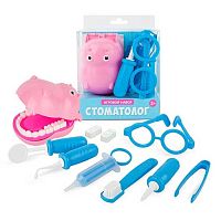 Игровой набор РС "Стоматолог Бегемотик" 09460 (8предм.) блистер