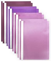 Скоросшиватель пластиковый А4 INTELLIGENT "Фиолетовые оттенки" DI-5 прозр.верх.,120/160мкм