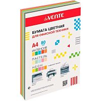 Бумага А4 д/офисной техники deVENTE  60л. 5цв.интенсив+5цв.пастель+5цв.неон 2072424