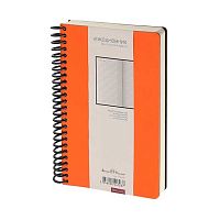Ежедневник н/д А5 128л. BV кож.зам.спираль "Agenda" 3-746/05 оранж.,беж.бумага