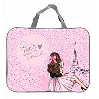 Сумка-планшет А4 КОКОС "Paris Fashion" ПШ-11/215107 ткань,на молн., 26*34*6