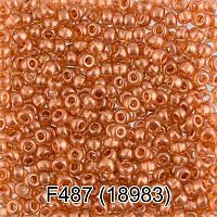 Бисер GAMMA круглый 6 10/0 2,3мм 5гр. 1-й сорт F487 оранжевый ( 18983 )