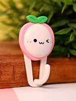 Крючок с липким краем АЛЕФ "Ягодка" 3438B-04 розовый,нагрузка 2кг