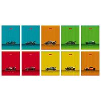 Записная книжка А6  32л. ХАТ "Гоночные авто" клетка,глянц.лам.,асс.