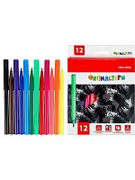 Фломастеры 12цв. Проф-Пресс "Милитари" ФВ-2568 вент.колп.,к/к