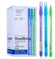 Ручка шар. BV OneWrite "Creative" 20-0325/05 синяя,1,0мм,асс.