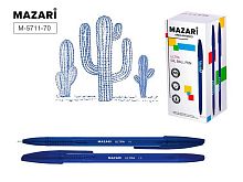 Ручка масл. шар. MAZARI "Ultra" M-5711-70 синяя,1,0мм,игол.узел,пласт.корп.