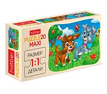 Пазлы   20 ХАТ А5 MAXI Веселые щенки 13406