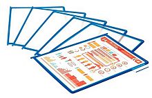 Комплект демонстрац. панелей Berlingo А4 SBn_00002 (10демопан.),синяя рамка