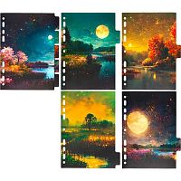 Разделитель листов картон. А5 deVENTE "Nature" 3051532 лам.мел. с рис. (5шт.)