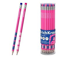 Карандаш ч/гр. с ласт. EK "Pinna Kotta" 65202 HB,круглый,асс.