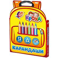 Карандаши Утолщ. 12цв. ЛУЧ "Кроха" 33С 2194-08 короткие