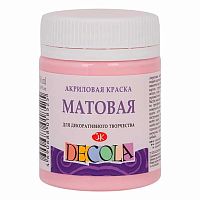 Краска акриловая  50мл ЗХК "Декола" светло-розовая матовая 14328372