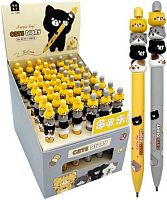 Ручка детск. гелевая INTELLIGENT KUKI "Котики" DI-202/DL-172 синяя,0,5мм,повор.,с фигур.,асс.