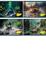 Альбом для рис.40л. МАЯК "Авто джунгли" А440 K4-1/AJU обл.мел.карт.,лак