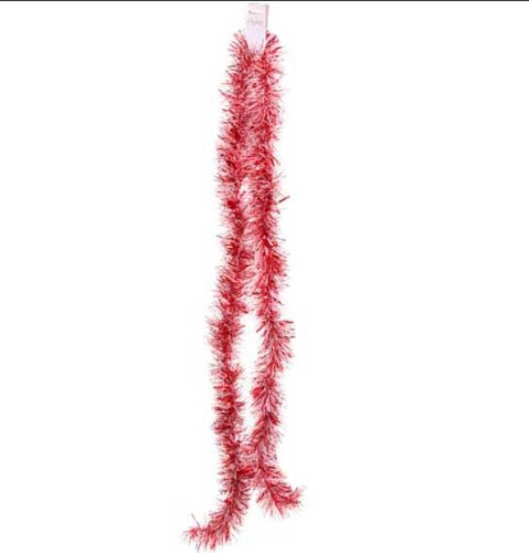 Мишура 2м 9см "Снежное сияние" красный 215-634 Мишура 2м 9см "Снежное сияние" красный 215-634