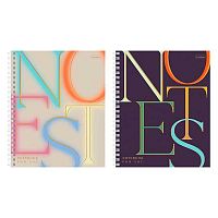 Тетрадь 96л. (клетка) ХАТ спираль "Notes" мат.лам.,3D фольга,асс.