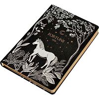 Ежедневник 2026г. А5 176л. INFOLIO кож.зам. "Fortune" I1723emb/black интегр.обл.с рис.,золот.срез
