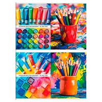 Альбом для рис.16л. BG "Все цвета радуги" 08591 на скобе,эконом,асс.