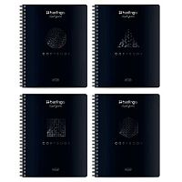 Тетрадь 96л. (клетка) Berlingo спираль "Дважды чёрный" CBs_96500 уф-лак,асс.