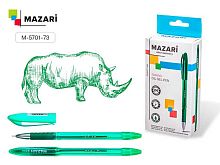 Ручка масл. шар. MAZARI Torino M-5701-73 зелёная,игол. узел 0,7мм,цв.пласт.корп.