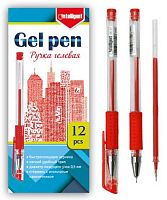 Ручка гелевая INTELLIGENT DE-47 красная,игольч.,0,5мм