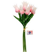 Цветы искусственные "Тюльпаны розовые" 37см (7шт) 993-0921