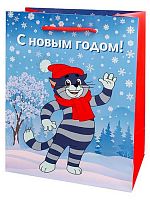 Пакет подар. Миленд НГ "Простоквашино. Новогодний котик" ППК-2918 глянц.лам.18*23*10см