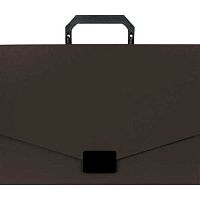 Портфель  1отд. ATTOMEX 3073402 непрозр. черный, пластик 750мкм